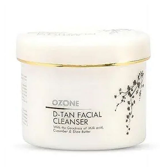 Ozone Nettoyant Visage D-Tan à L', Nettoyant Visage Détan pour Hommes et Femmes Tous Types de Peau 250 g