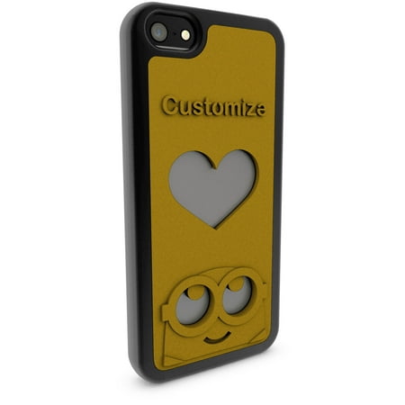 Apple iPhone 5 and 5S 3D Printed Custom Phone Case - Minions - I Love Bob