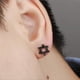 thumbnail image 4 of 3 Pares de Aretes con Forma de Estrella de de material acero Inoxidable Unisex en tres, 4 of 9