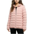 thumbnail image 3 of Xdegoge Lightweight Quilted Jackets for Women Full Zip Hooded Jackets Casual Loose Padded Coat Classic Fall Winter Outdoor Cold Protection Coats with Pockets, 3 of 7