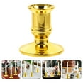 thumbnail image 7 of CIMAXIC 24Pcs Plastic Pillar Candleholder Sets with Golden Color for Festive Wedding Arrangements, 7 of 7