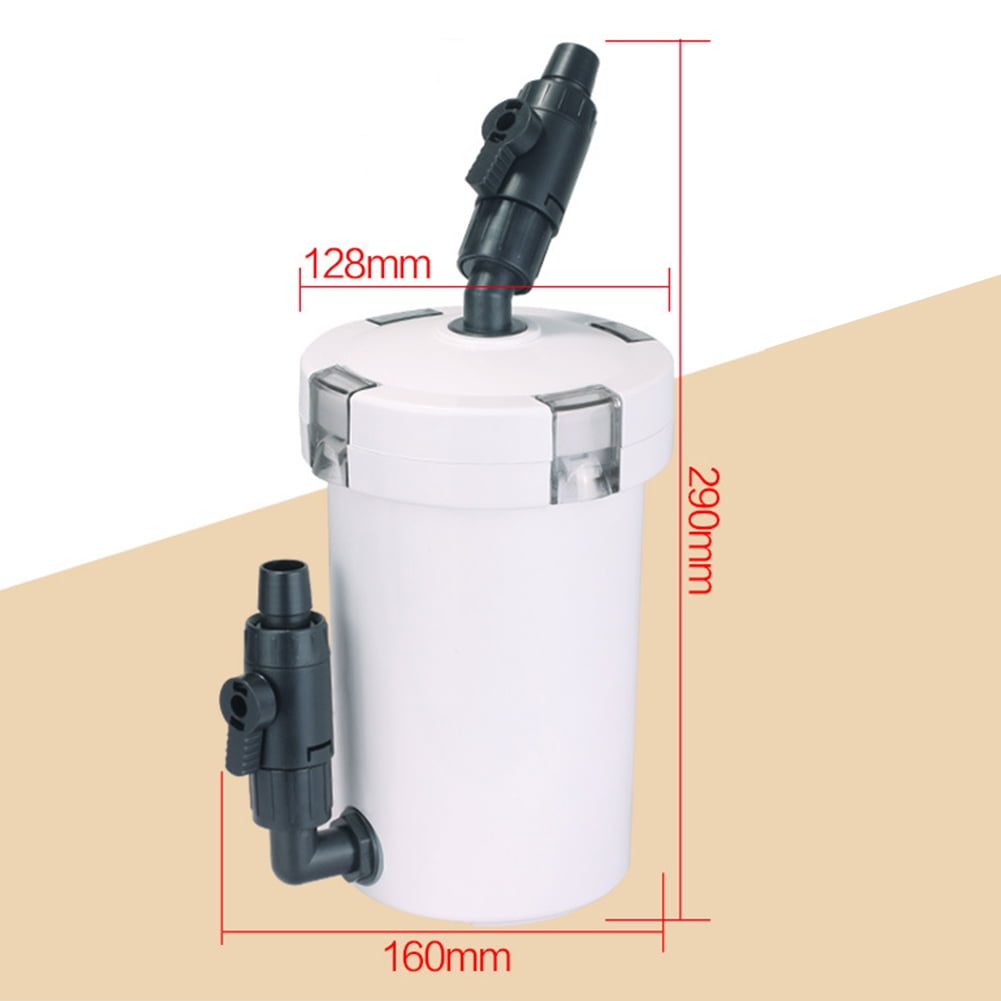 Yucurem Aquarium Filter Bucket Fish Tank Ultra-quiet External Canister with Sponge Pets Supplies