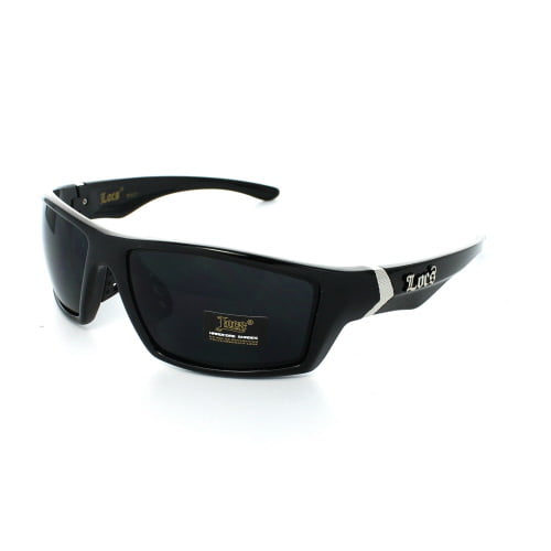 2er Pack Locs 6608 Choppers Sport Glasses Sunglasses Men Women Black White 