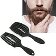 thumbnail image 4 of Ensemble de Brosses à Cheveux Peigne, 6 Rangées Démêlantes Usage Sec et Humide Massage 2 Pcs Ensemble de 8 Rangées pour la Maison, 4 of 8
