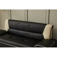 thumbnail image 4 of Kingway Furniture Lilian Faux Leather Livingroom Sofa in BlackBeige, 4 of 6