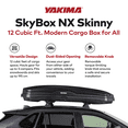 thumbnail image 3 of Yakima SkyBox NX Skinny 12 Rooftop Cargo Box, Fits StreamLine Crossbar, Black, 3 of 11