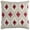 White, variant on Rizzy Home Ikat 20" x 20" Poly Filled Pillow with Cotton Cover-Natural Indigo