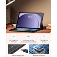 thumbnail image 4 of Funda de teclado INFILAND para Samsung Galaxy Tab A9+ de 11 pulgadas, color azul marino, 4 of 7