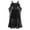 Black, variant on Women's Gothic Punk Dress Cold Shoulder Butterfly Sleeve Halloween Christmas Costumes Party Dress Steampunk Outfit