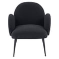 thumbnail image 2 of Safavieh Couture Crystalyn Boucle Accent Chair - 27 IN W x 32 IN D x 31 IN H Black/Black, 2 of 6