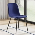 thumbnail image 5 of Pemberly Row Modern Velvet Side Chairs (Set of 2) in Sapphire, 5 of 7