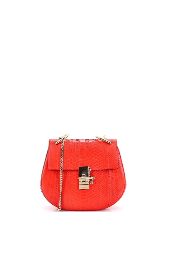 Pre-Owned Drew Crossbody Bag Python Small By Rebag