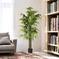 thumbnail image 2 of 72 inches Artificial Bamboo Tree in Black Nursery Pot, 2 of 5