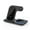 Black, variant on Aluminum Wireless Charges Dock with LED Light for Phone Watch Headphones Use