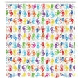 thumbnail image 3 of Ambesonne Colorful Shower Curtain, Watercolor, 69"Wx84"L, Multicolor, 3 of 5