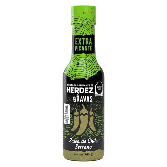 Salsa Herdez Bravas de Chile Serrano 145 g