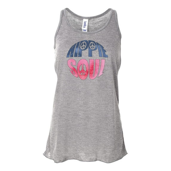 Hippie Tank, Hippie Soul, Wonderer Racerback, Flower Child Tank Top, Hippie Shirt, Women's Racerback, Hippie Gift, Sublimated Design, Athletic Grey, SMALL