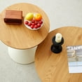 thumbnail image 5 of unbrand Nesting Coffee Table Set of 2 Coffee Table Sets with Carbon Steel Base Round Coffee Tables for Living Room, Bedroom, Office, 5 of 7