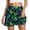 A-Purple165, variant on XIAOCHA Womens Clover Print Mini Skort Flared Elastic Waisted Pocket Skort Lightweight Festive Casual Skirts