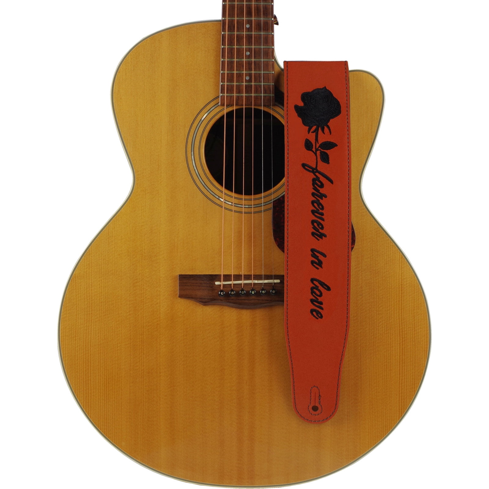 Adjustable Guitar Suede Straps Relief Embroidery Belt Bass Acoustic Accessory