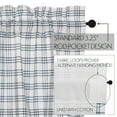 thumbnail image 4 of VHC Brands Sawyer Mill Plaid Cotton Farmhouse Kitchen Curtains Rod Pocket Hanging Loops 24x36 Tier Pair, Blue, 4 of 8