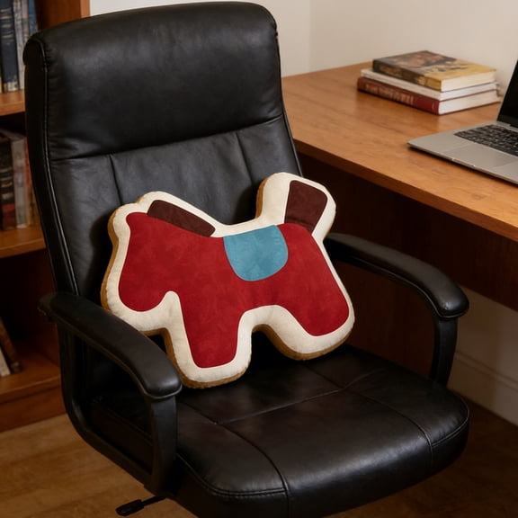 Year of the Horse Plush Decorative Pillow – Adorable Animal-Shaped Throw Cushion for Living Room Sofa Car, Soft Cotton Festive Home Décor and Holiday Gift