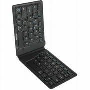 Ergonomic Foldable Bluetooth® Antimicrobial Keyboard, Black