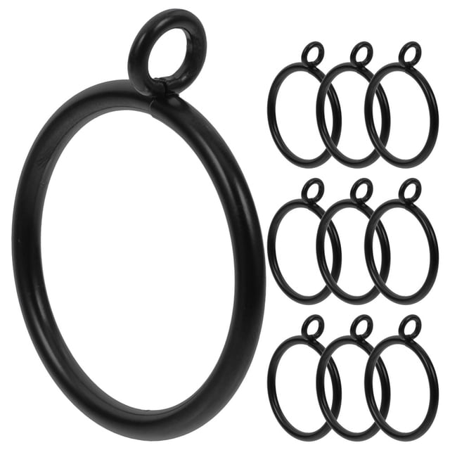 10 Uds. De anillos de cortina de Metal grueso con ojales, anillos colgantes para cortinas y cortinas, ganchos con ojales, anillos colgantes, anillos de cortina