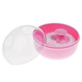 thumbnail image 1 of Contenedor de polvo de Baño perfke Cosmético Puff esponja rosado, 1 of 9
