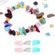 thumbnail image 1 of Cuentas de piedra triturada de 15 colores, cuentas sueltas naturales de forma irregular para joyería DIY, collar, pulsera, pendientes, 1 of 8