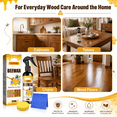 thumbnail image 4 of Beeswax Wood Polish Spray, 120ml Natural Beeswax Furniture Polish and Cleaner with Sponge & Cloth, Wood Cleaner Restorer for Cabinets, Tables, Chairs and Wood Floors, 4 of 6