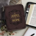 thumbnail image 3 of Kuiaobaty Cross Print Bible Covers for Women Men Be Joyful in Hope PU Leather Book Carrying Case with Shoulder Strap/Handle, Large Bible Bags Bible Protective for Bible Study/Daily Use, 2XL, 3 of 7