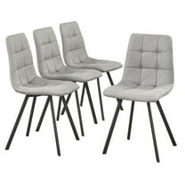 TMS Rho Indoor Dining Chairs, Set of 4, Gray