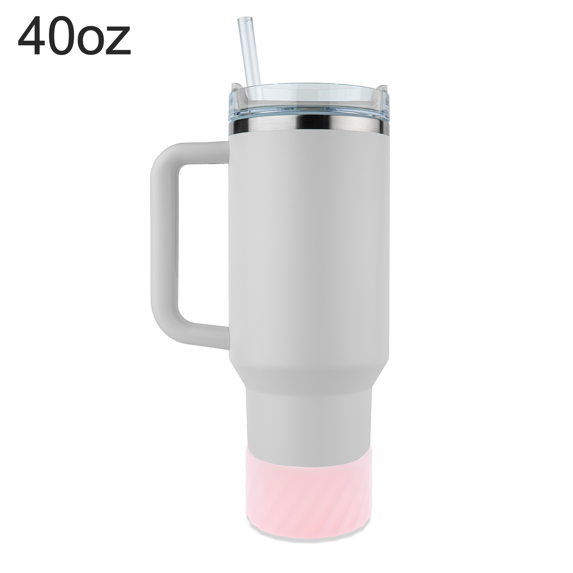 Unique Bargains Portable Fit for 40oz Water Bottle Boot Transparent Pink
