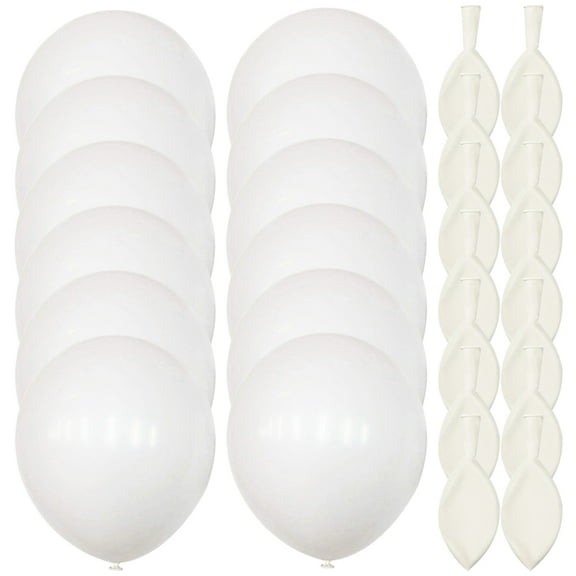 10 Inch Matte White Round Balloons for Wedding Decorations and Aesthetic Room Party Supplies