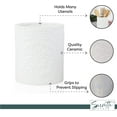thumbnail image 4 of Servette Home Ceramic Utensil Holder for Kitchen Counter – White Flower Utensil Crock 6 x 7 x 6 inches, 4 of 5