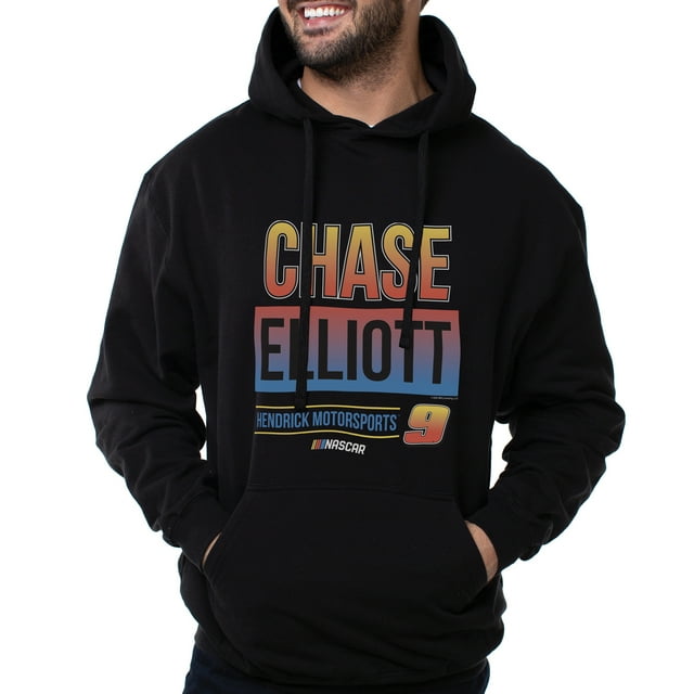 Camiseta (M) DelSol Sudadera con capucha NASCAR Chase Elliot 3 Negro 1 Pc