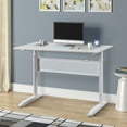 thumbnail image 2 of 47 inch Sit Stand Up Desk Workstation with Crank Handle for Office Home Adjustable Height Standing Desk, 2 of 7