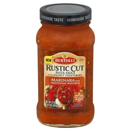 Bertolli Rustic Cut Marinara with Traditional Vegetables Pasta Sauce 23 (The Best Pasta Sauce)