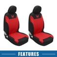 thumbnail image 7 of Unique Bargains 4Pcs Universal Washable Butterfly Car Seat Covers Kit Red, 7 of 7
