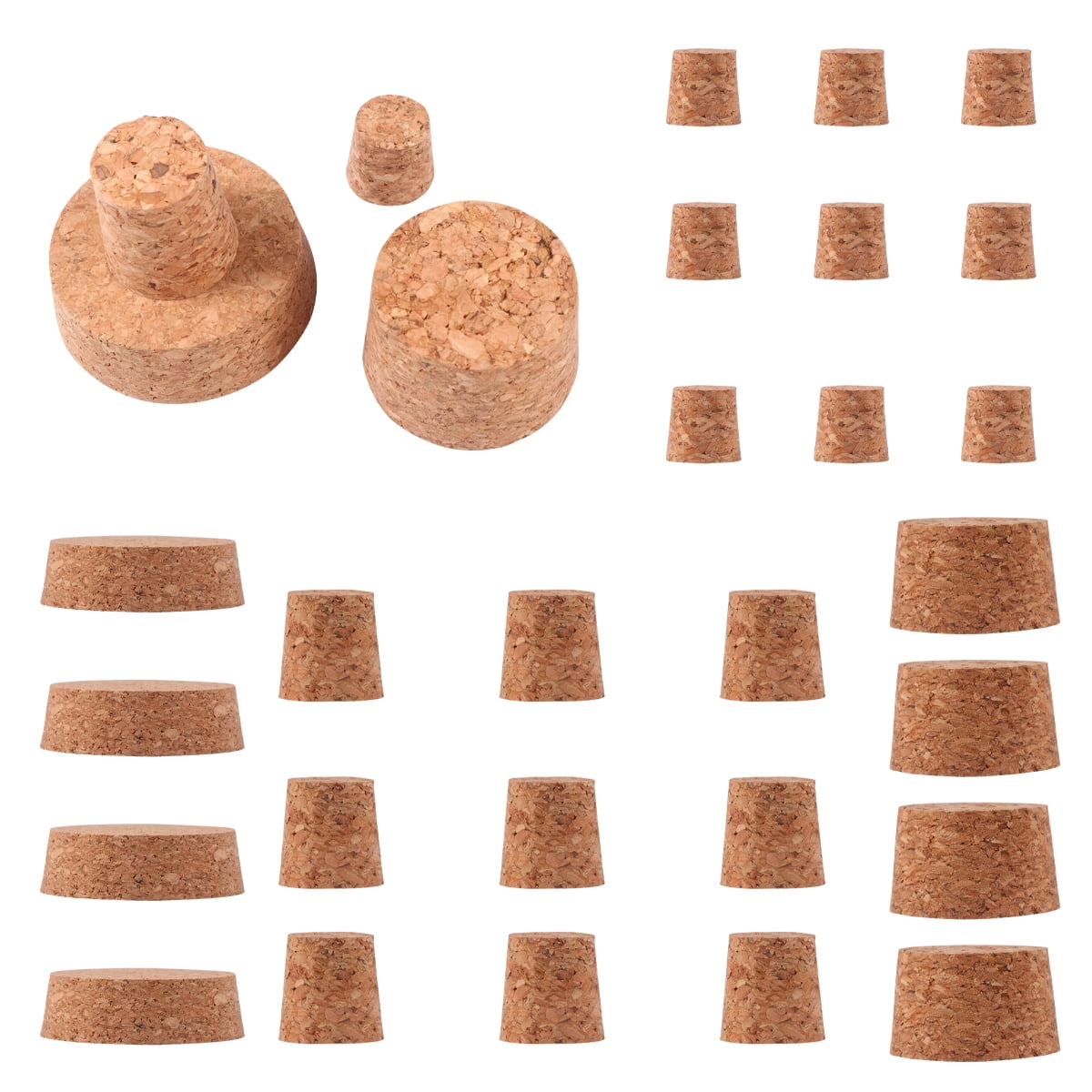 Wooden Bottle Stopper – Oak Cork Plug For Wine Jars, Glass Bottles, Containers