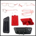 thumbnail image 2 of Smartphone Attachable Blue Light Filter Portable Compact Reading Glasses +2.0 Pink, 2 of 6