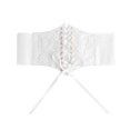 thumbnail image 2 of Cinturón De Cintura De Encaje Para Mujer Cinturones Anchos Banda De Cintura Para Falda De Mujer Talla única Blanco SM SunniMix cinturón, 2 of 8