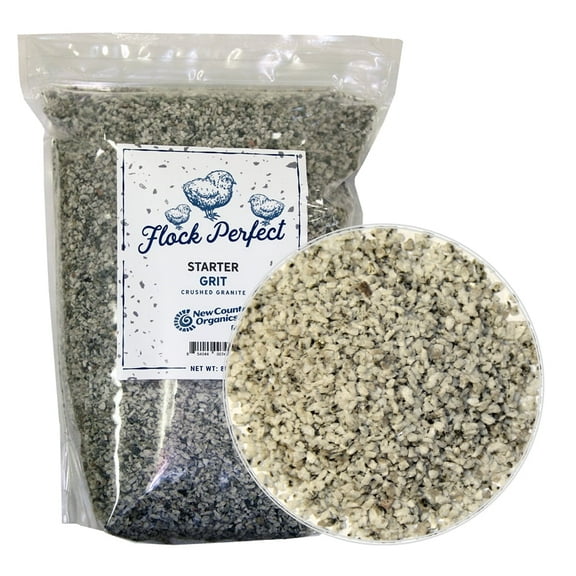 New Country Organics | Flock Perfect Starter Grit for Chicks to Help aid in Digestion | 8 lbs