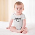 thumbnail image 2 of Grandma’s Retirement Plan - Baby Clothes - Funny Newborn Bodysuit Outfits for Boys And Girls White-style-1 6months, 2 of 7