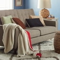 thumbnail image 2 of LCM Home Fashions, Inc. Micromink and Sherpa Throw/Pillow Black, 2 of 5