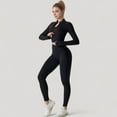 thumbnail image 4 of Women's High Waist Compression Leggings with Seamless Fit and Sculpting Stretch Fabric - Small, Black, 4 of 7