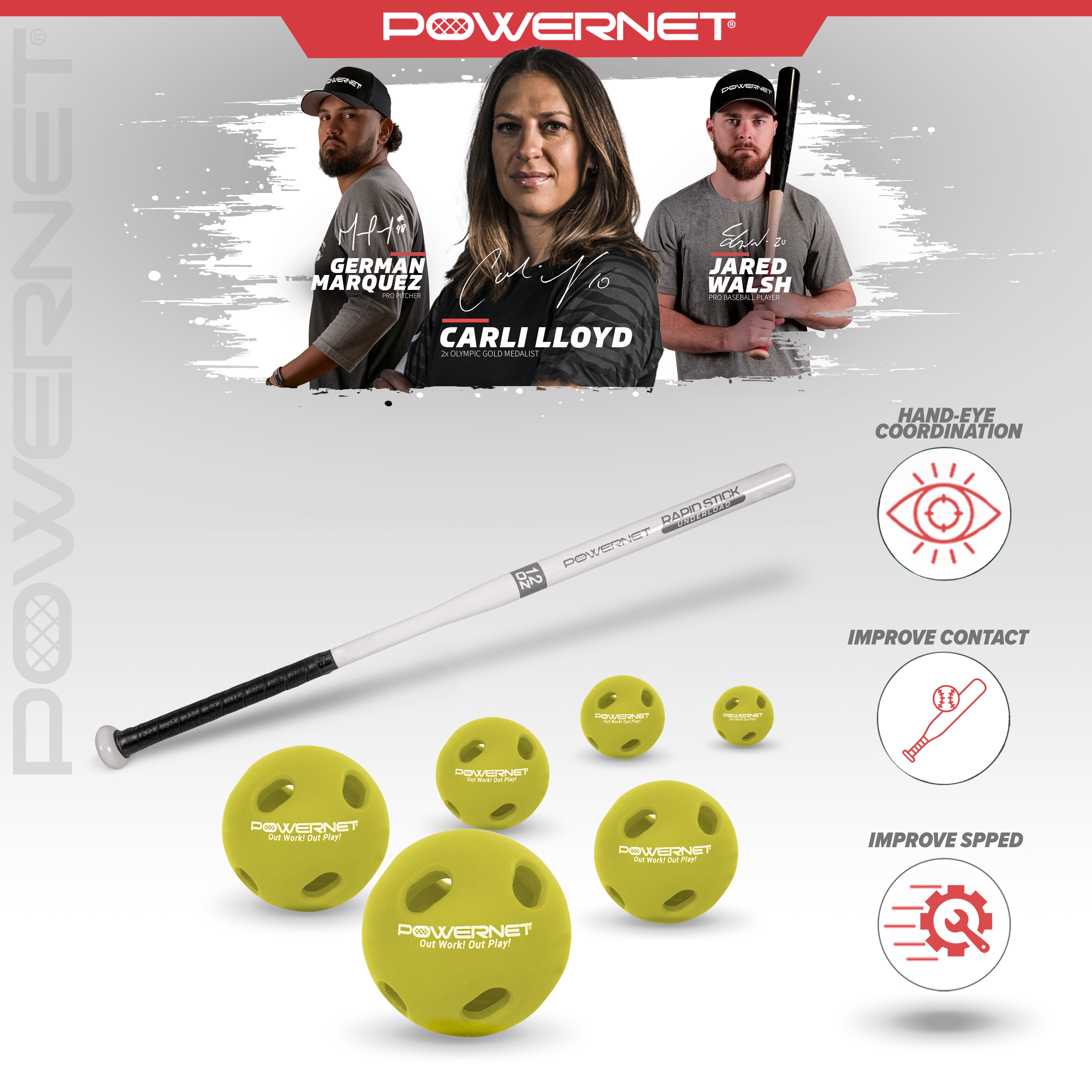 Hand Eye Coordination Training Youth Overload Training Bat (29