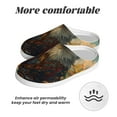 thumbnail image 6 of Lsque Forest Maple Leaf Husky Pattern Womens Comfort Cotton on Scuff With Memory Foam and Anti-skid Sole Slipper-35/36, 6 of 7