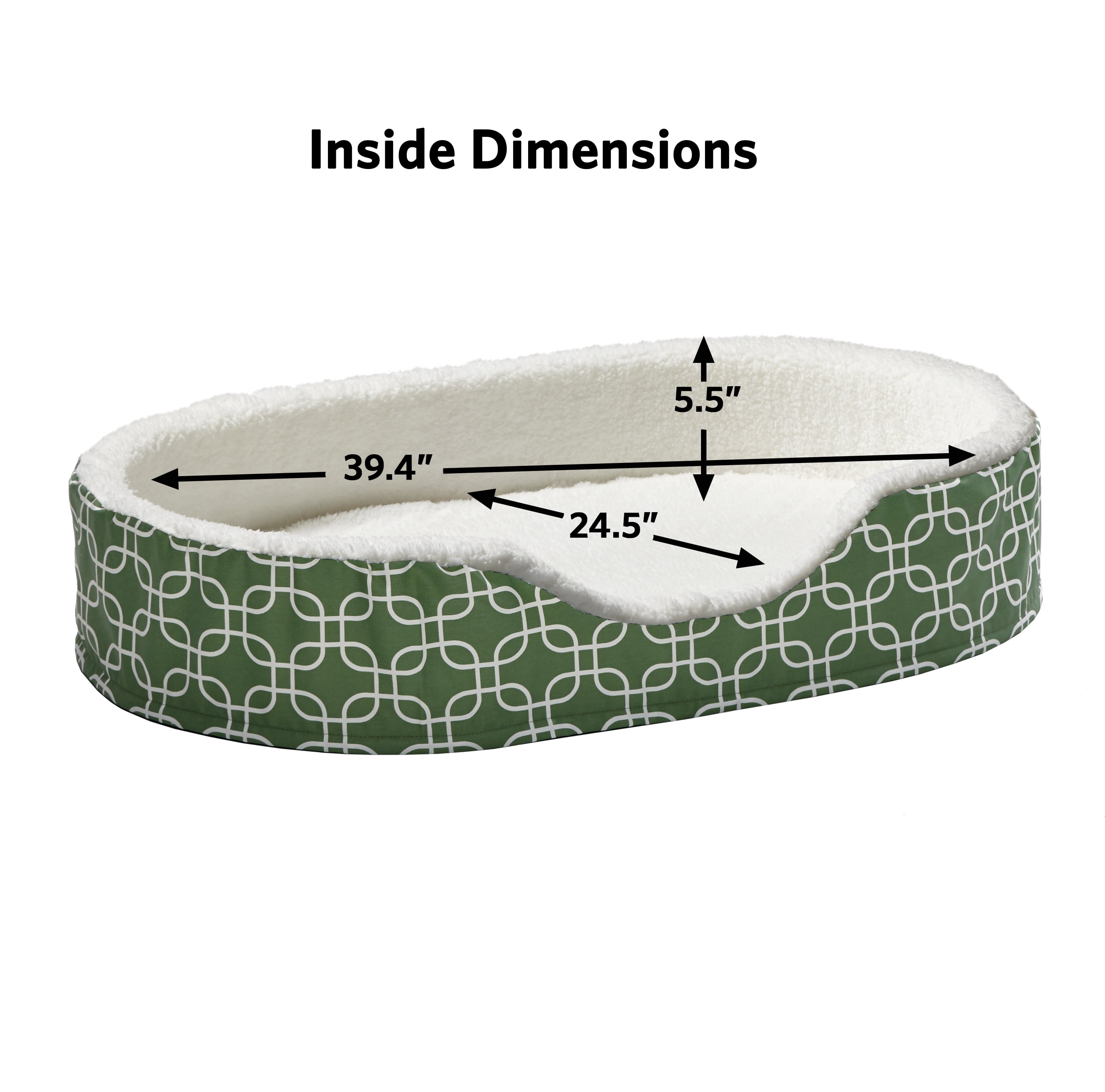 MidWest Homes for Pets QuiteTime Teflon Nesting Dog/Cat Pet Bed, Green, 48 in